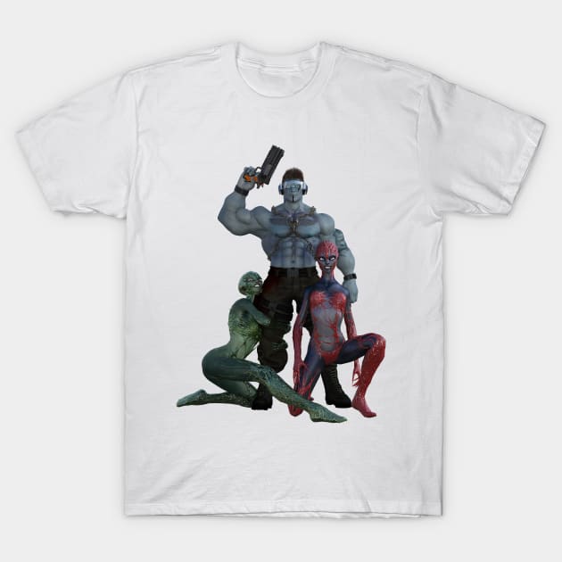 Alien hero T-Shirt by MB-Public